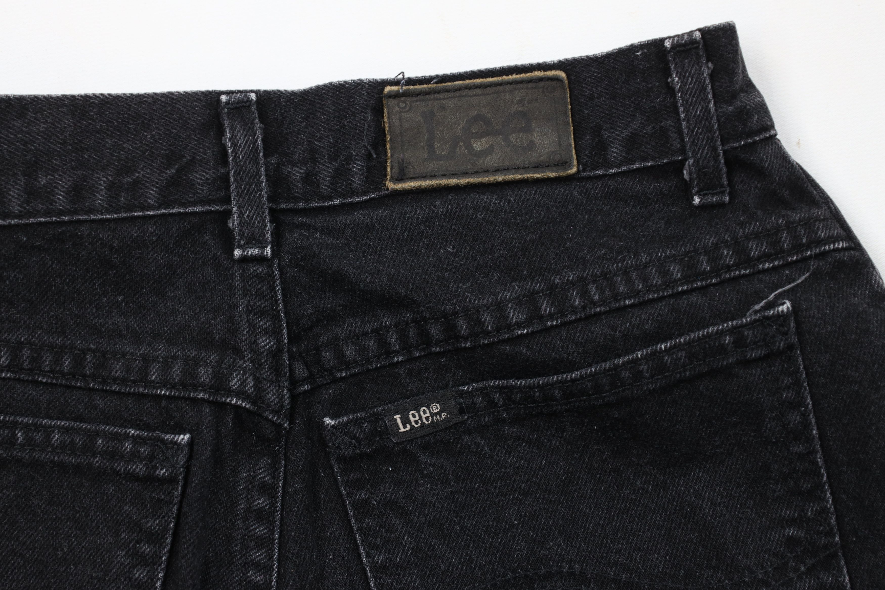 Lee Vintage 90s Lee Denim Jean Shorts Black Cotton USA Size 28" / US 6 / IT 42 - 13 Thumbnail
