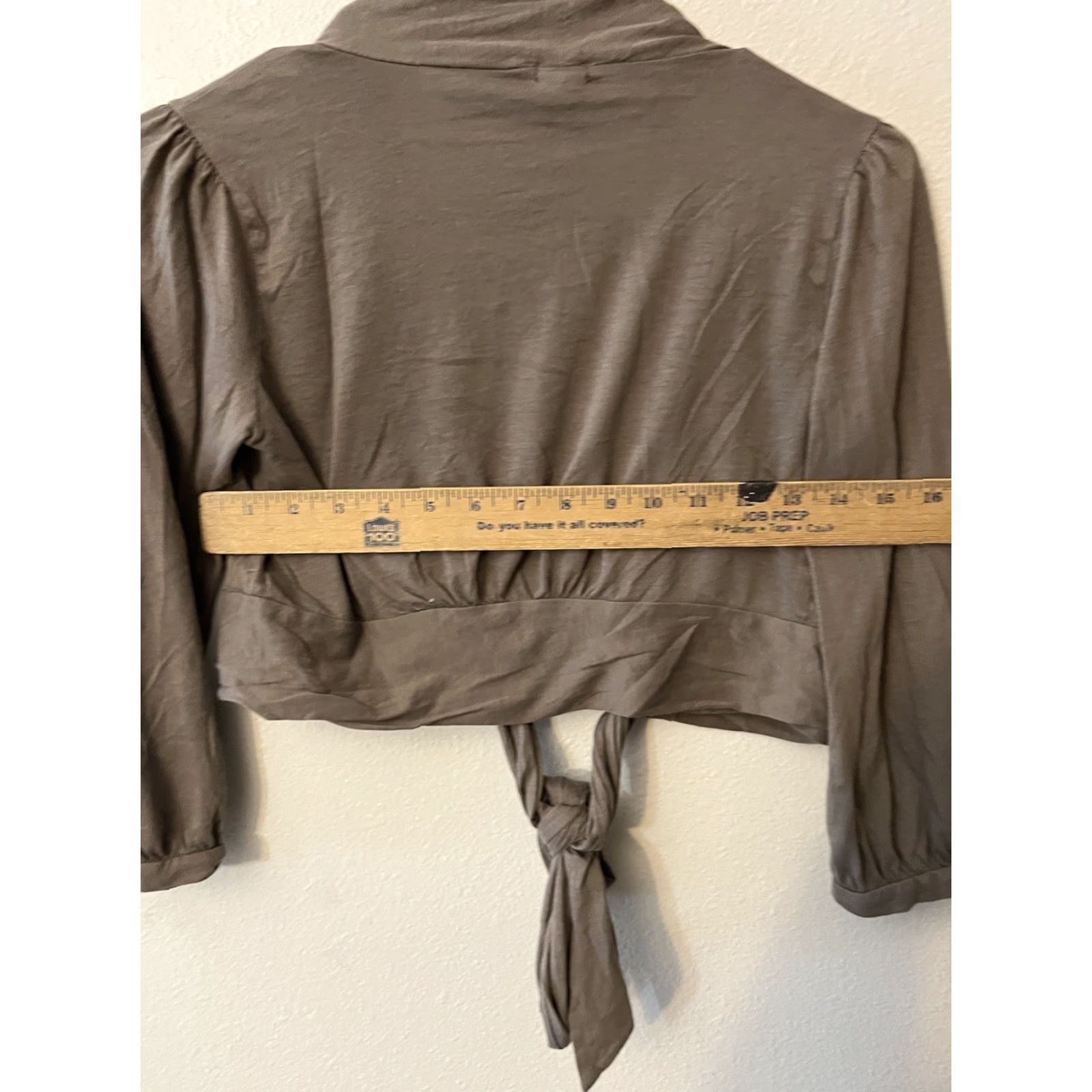 Gap Gap Cardigan Open Front Tie Waist Brown Jersey Knit Womens S Sweater Classic Casual Workwear Size S / US 4 / IT 40 - 5 Thumbnail