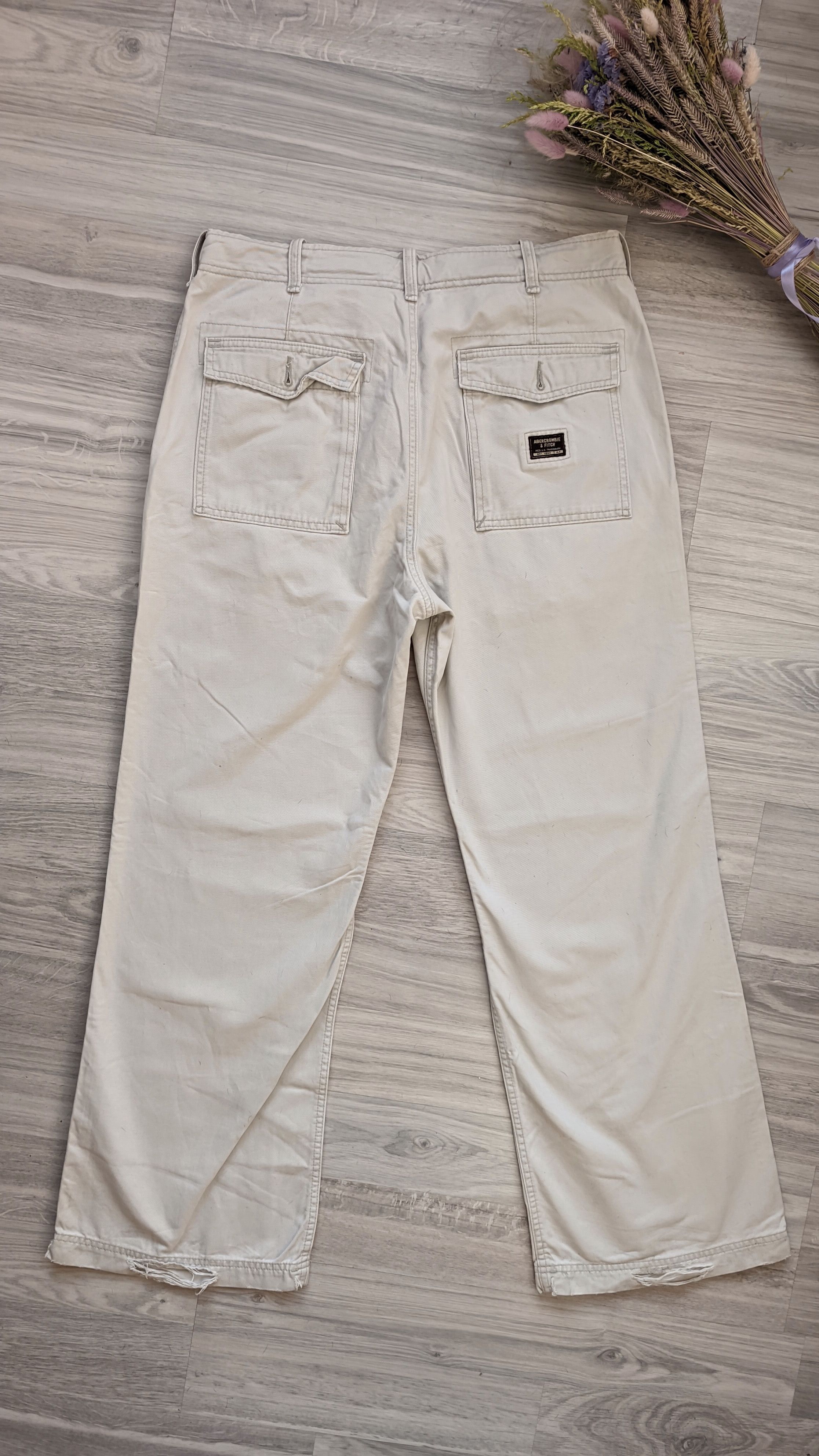 Abercrombie & Fitch × If Six Was Nine × Japanese Brand Y2K Abercrombie & Fitch faded trousers chino pants Baggy Size US 34 / EU 50 - 1 Thumbnail