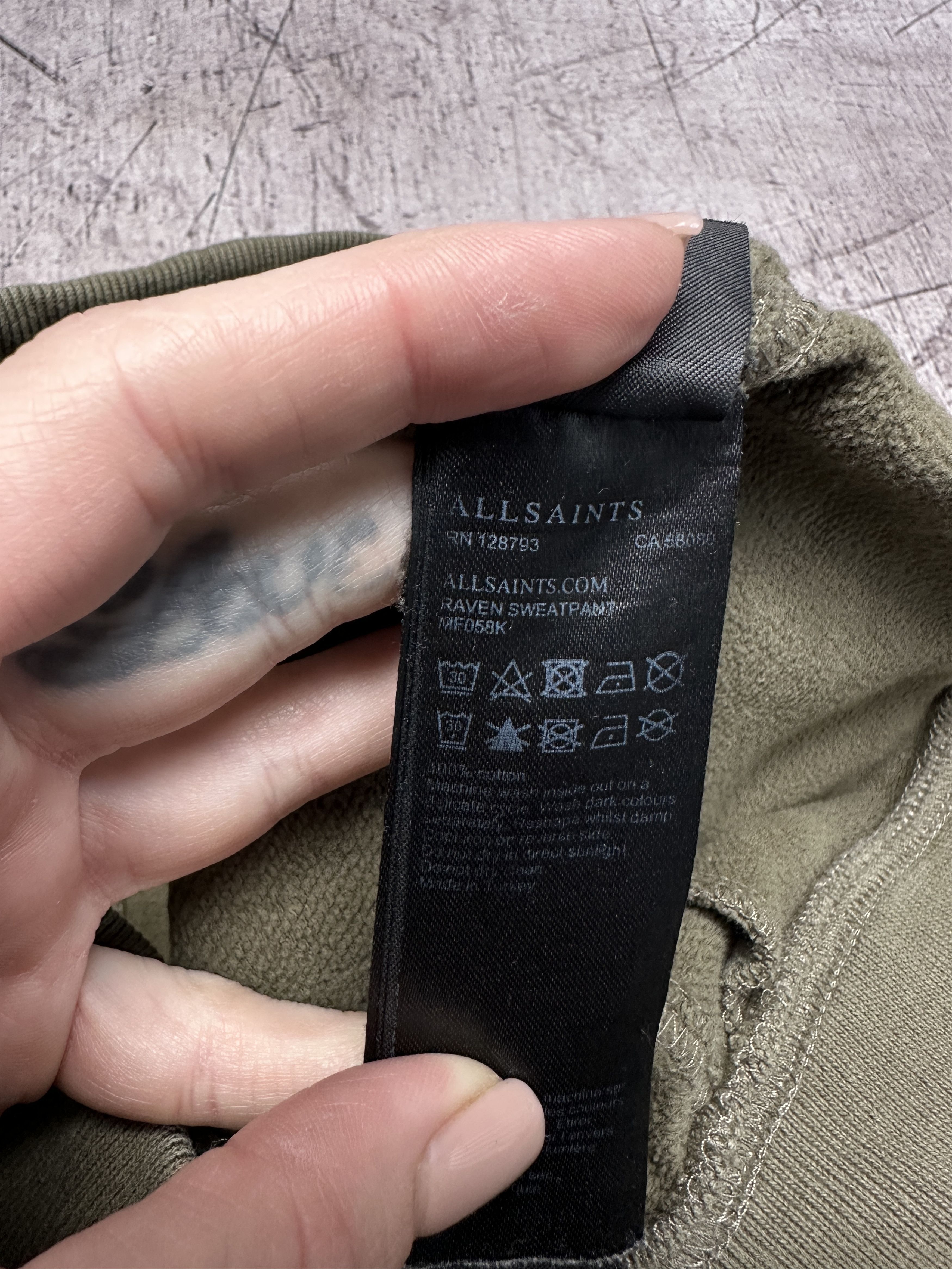Allsaints Allsaints Mens Raven Sweatpants Cotton Track Pants Size US 28 / EU 44 - 5 Thumbnail