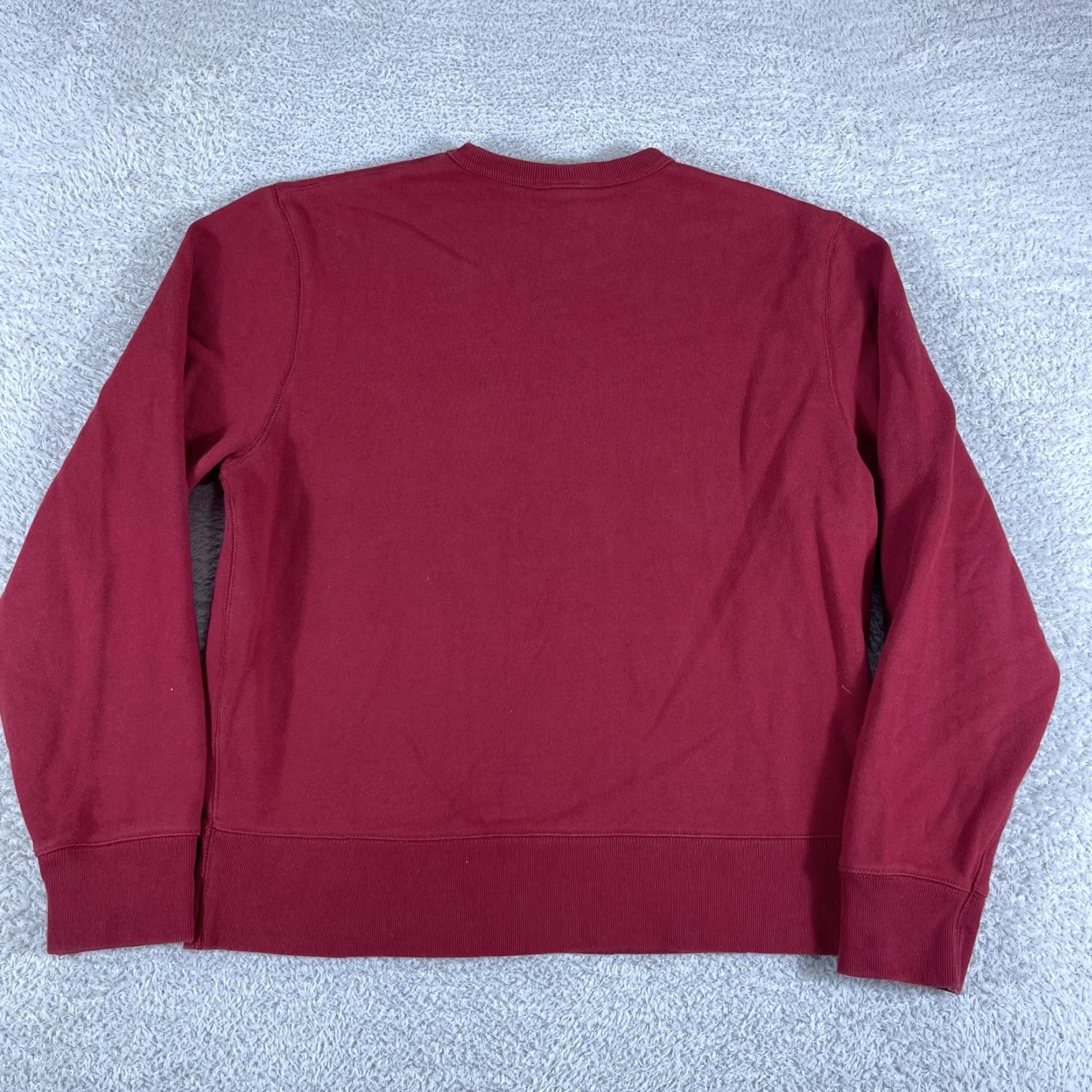 Gap VINTAGE GAP Crewneck Sweatshirt Mens M Red Heavyweight 90s YZY Y2K Single V Crewneck Pullover Sweatshirt Mens Size US M / EU 48-50 / 2 - 2 Thumbnail