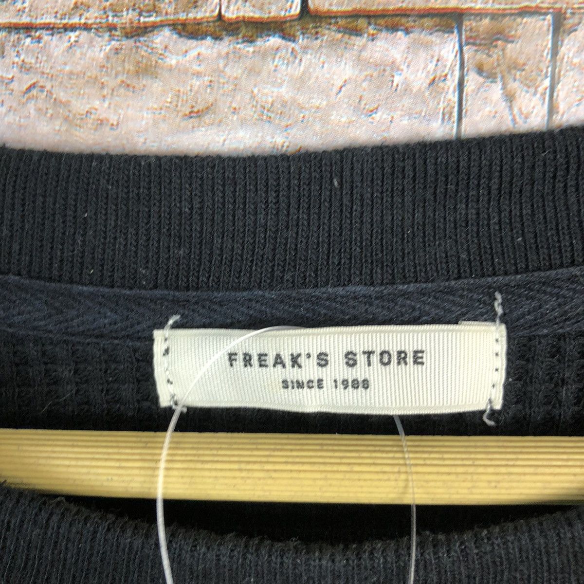 Japanese Brand Freak Store Black Sweatshirt knitwear #A421 Size L / US 10 / IT 46 - 12 Thumbnail
