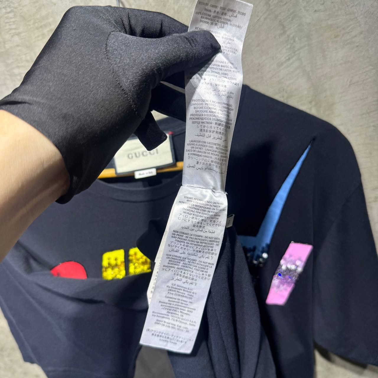 Gucci Gucci Blade Sequin multicolor tee Size US M / EU 48-50 / 2 - 12 Thumbnail