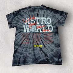 Travis Scott No Bystanders Tee Black Tie Dye Men's - SS19 - US