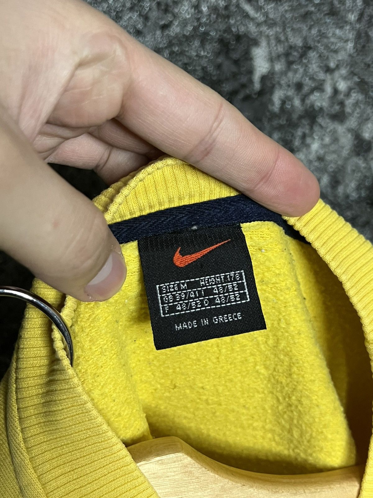 Nike × Vintage 🍯Nike Vintage 90'S Sweatshirt Big Swoosh Y2K Retro Size US M / EU 48-50 / 2 - 4 Thumbnail