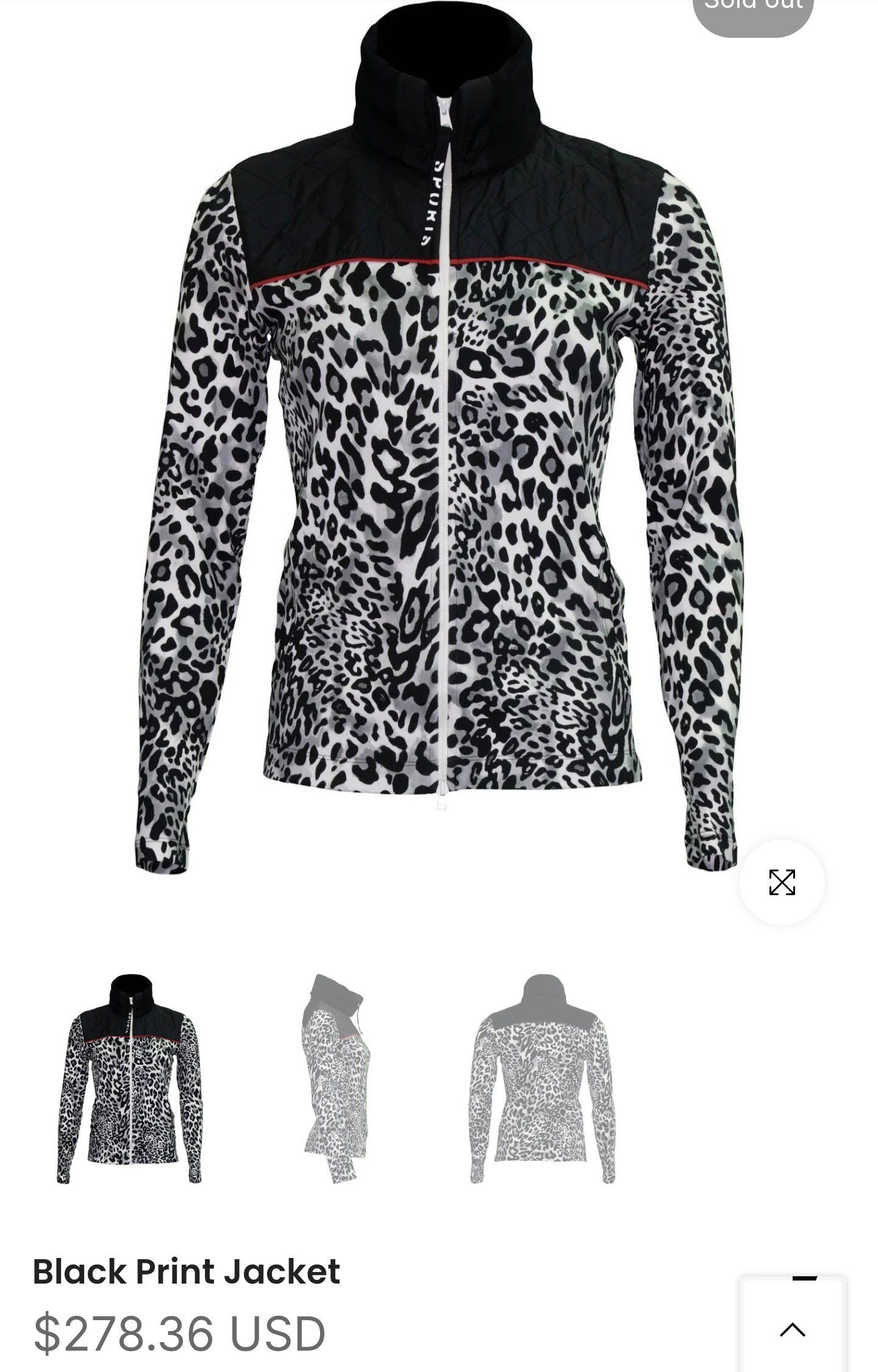 Other MARC CAIN Women’s Leopard Print Full Zip Jacket/Sweatshirt Size M / US 6-8 / IT 42-44 - 22 Thumbnail