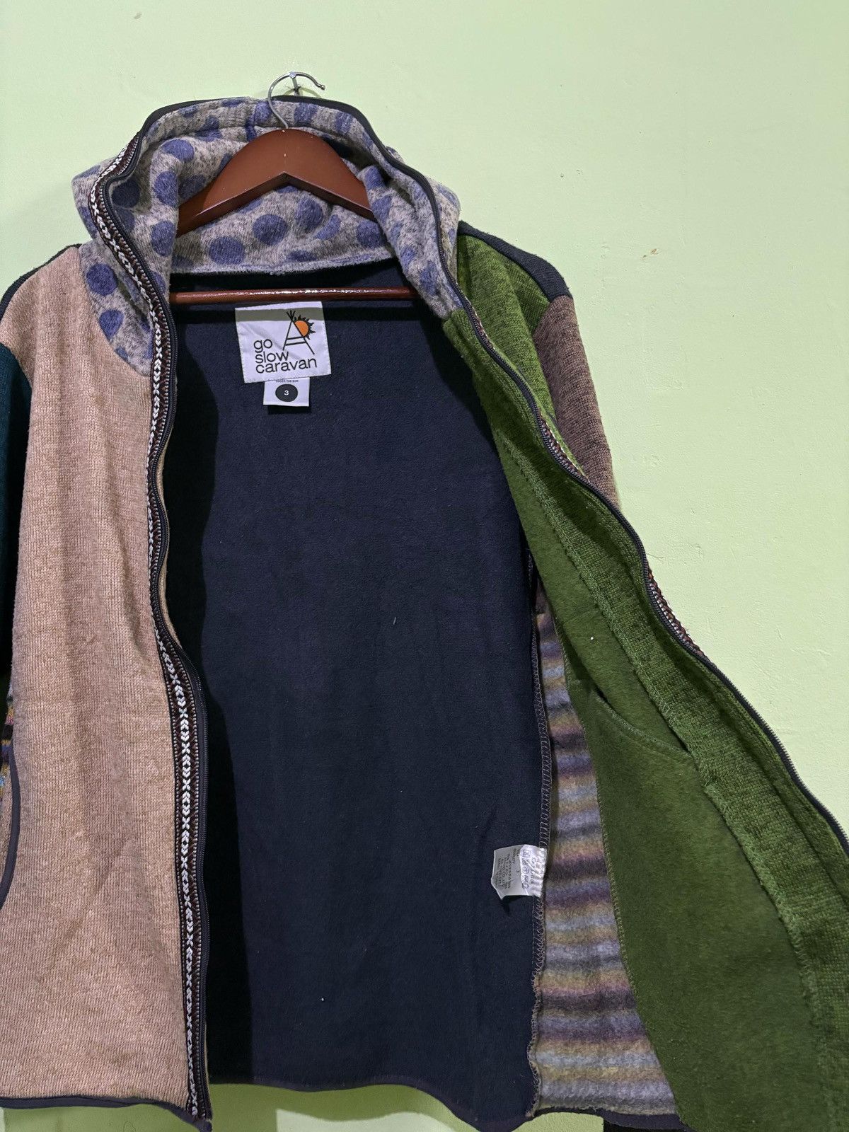go slow caravan Go Slow Caranvan Fleece Jacket Multicolours Nice Design Size US M / EU 48-50 / 2 - 5 Thumbnail