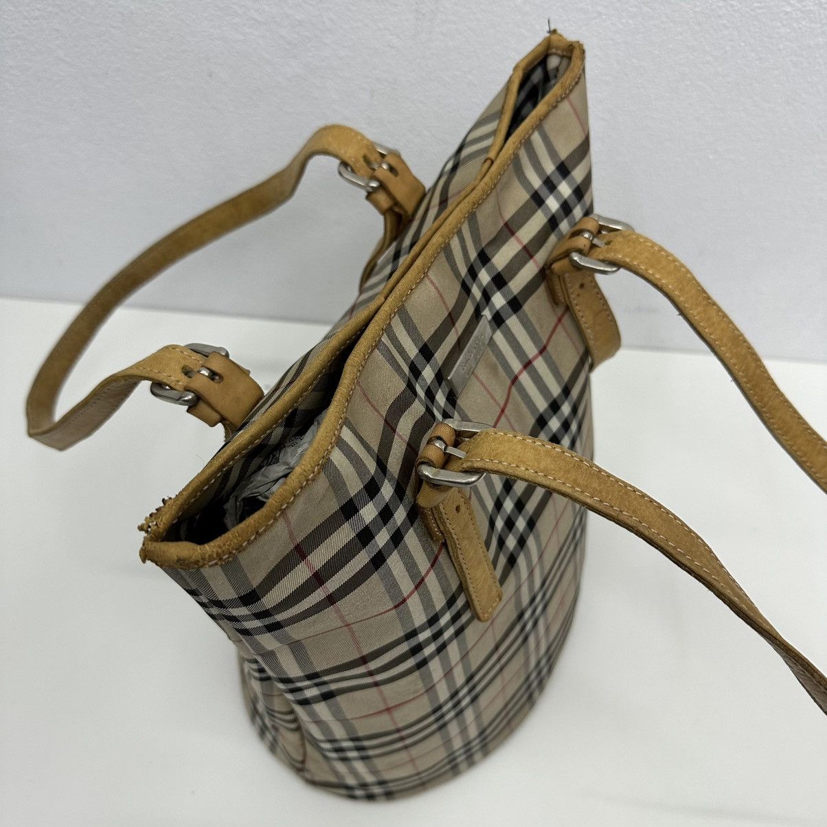 Burberry ‼️YES‼️BURBERRYS BLUE LABEL NOVA CHECK BUCKET SHOULDER BAG Size ONE SIZE - 9 Thumbnail