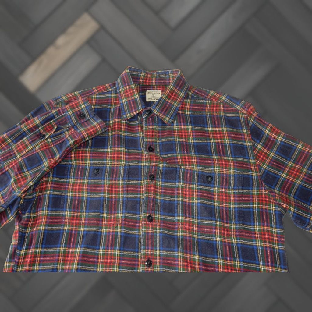 J.Crew J.CREW Men's Flannel Shirt M Work Shirt Size US M / EU 48-50 / 2 - 1 Thumbnail