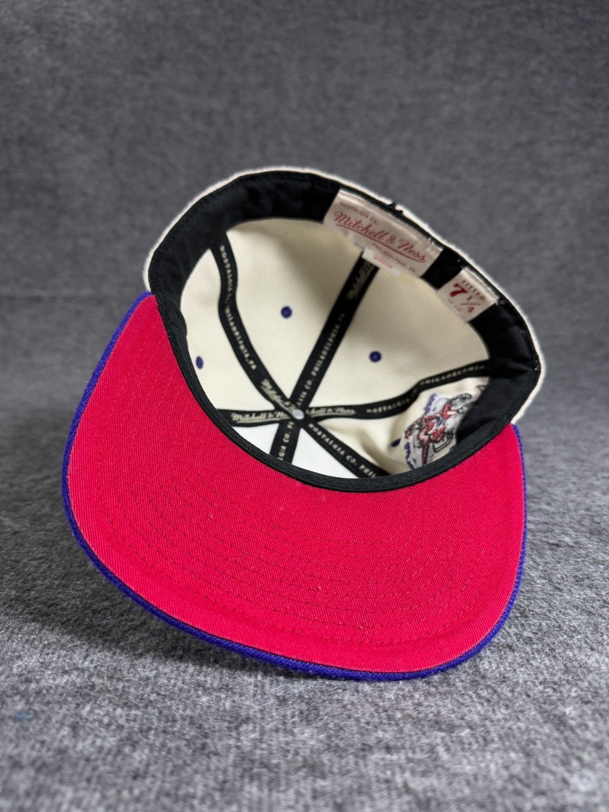 NBA Vintage Toronto Raptors Mitchell & Ness Fitted Hat 7 1/4 Size ONE SIZE - 7 Thumbnail