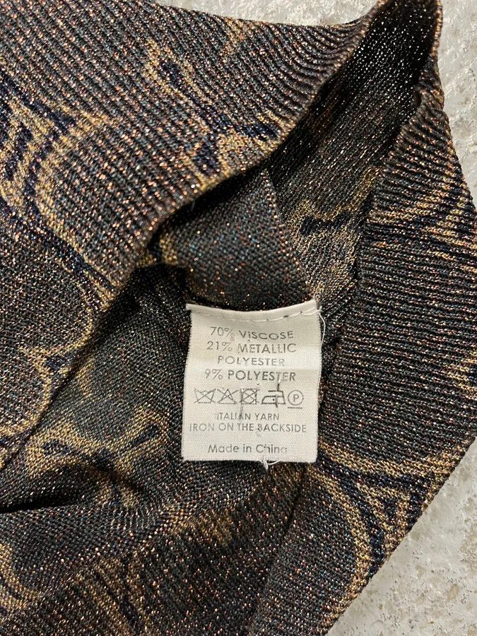 Dries Van Noten × Vintage Dries Van Noten Navy Flowers Sweater Size XS / US 0-2 / IT 36-38 - 7 Thumbnail