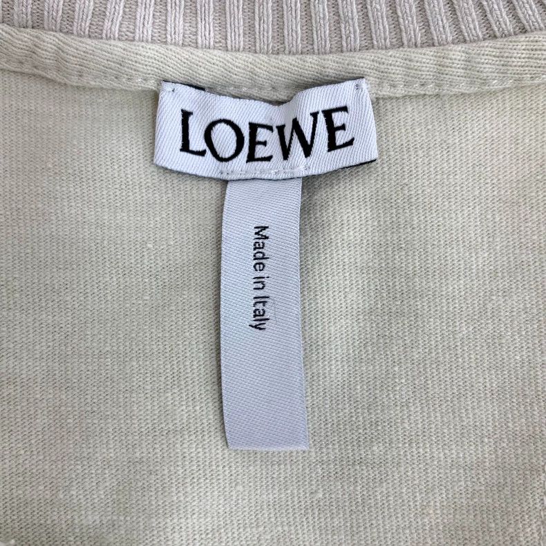 Loewe Loewe Patchwork logo embroidered cotton round neck short s Size S / US 4 / IT 40 - 6 Thumbnail