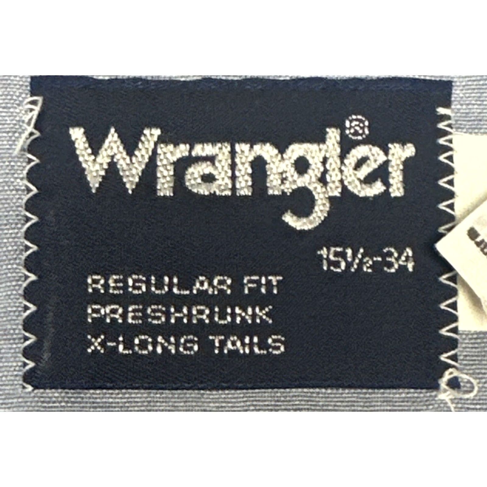 Wrangler Wrangler Western Shirt Men 15.5-34 Blue Chambray Pearl Snap Long Sleeve Logo Shirt Size US L / EU 52-54 / 3 - 3 Thumbnail