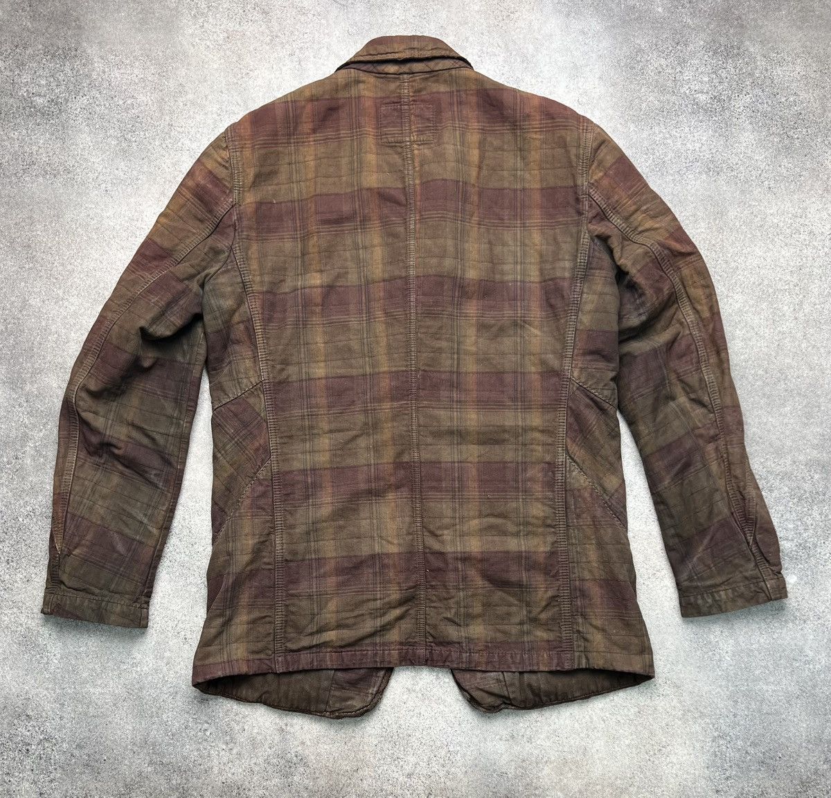 Marithe + Francois Girbaud Marithe Francois Girbaud archive checked faded blazer jacket Size US L / EU 52-54 / 3 - 8 Thumbnail