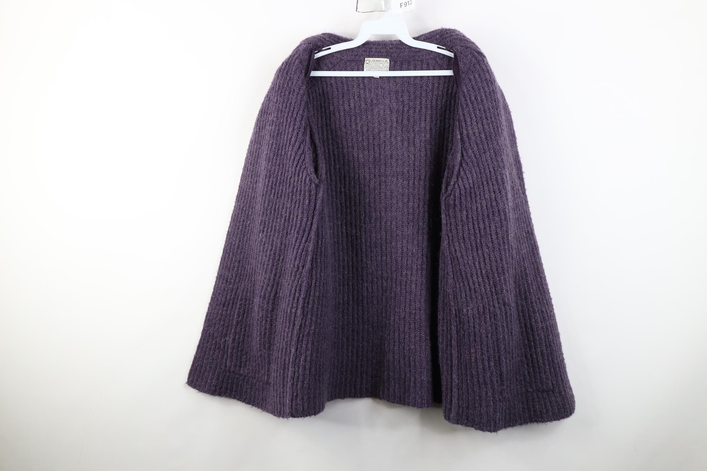 Vintage Vintage 70s Wool Blend Knit Top Button Cardigan Sweater Size S / US 4 / IT 40 - 10 Thumbnail