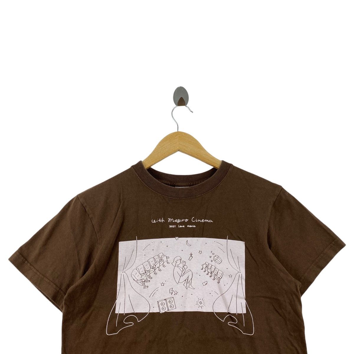 Other WITH MEGURO CINEMA 2021 Love Movie Illustration Design Size US S / EU 44-46 / 1 - 2 Thumbnail