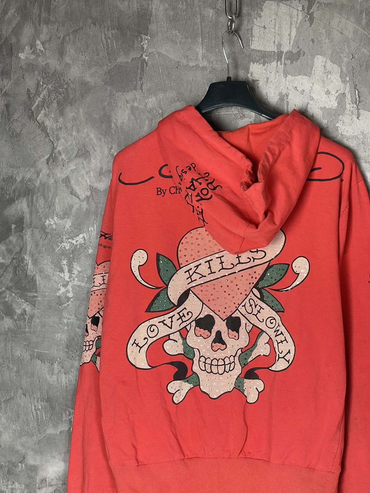 Christian Audigier × Ed Hardy × Japanese Brand Christian Audigier Ed Hardy Zip up Hoodie rare Size S / US 4 / IT 40 - 11 Thumbnail