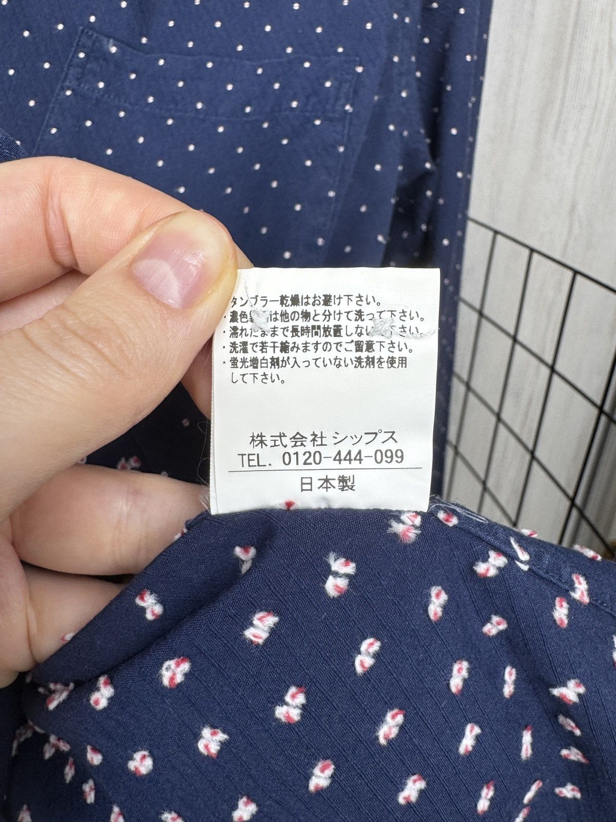 SHIPS SHIPS polka dot navy blue japanese designer ls shirt sz M Size US M / EU 48-50 / 2 - 11 Thumbnail