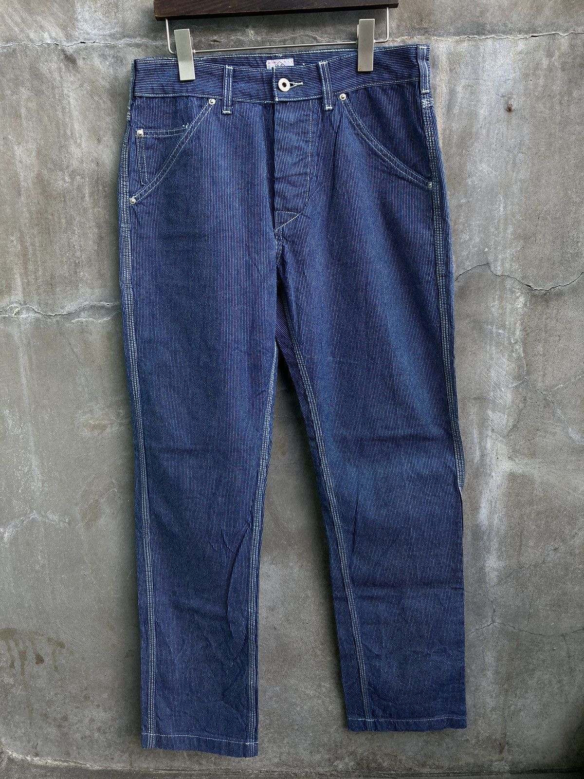 Other Post Overalls Pinstriped Pants Size US 30 / EU 46 - 1 Thumbnail