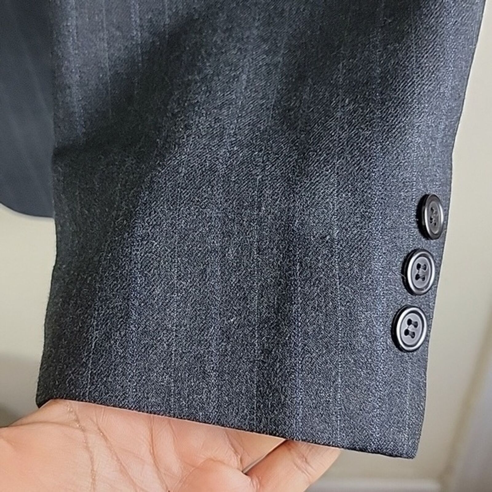 Brooks Brothers Brooks Brothers Wool Pinstripe Suit Blazer Jacket Two Button Size 44L - 6 Thumbnail