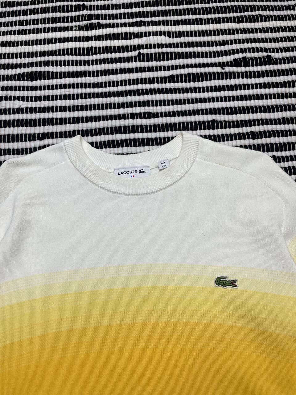 Japanese Brand × Lacoste Crazy Lacoste Crewneck Cotton Sweater Y2K Size US L / EU 52-54 / 3 - 4 Thumbnail