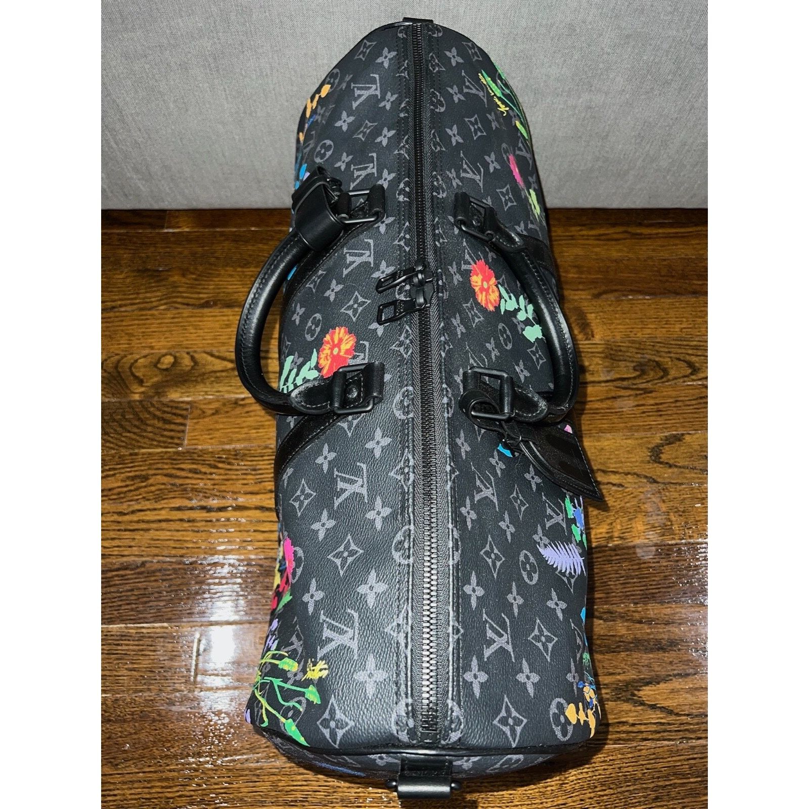 Louis Vuitton Louis Vuitton Keepall Bandouliere Flowers Weekend Travel Bag Size ONE SIZE - 9 Thumbnail