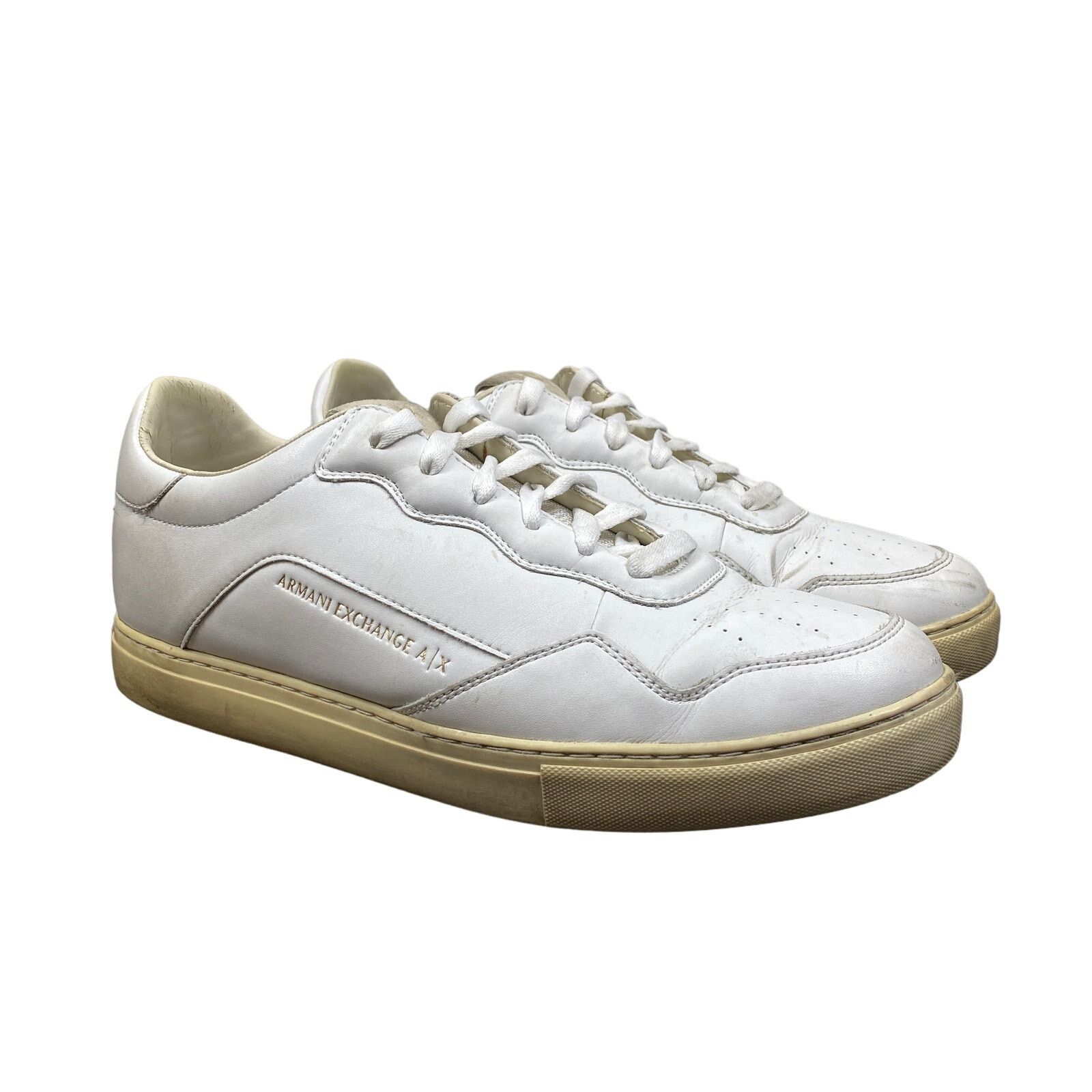 Armani Exchange Armani Exchange Leather Low Sneakers Trainers Men's 12 Size US 12 / EU 45 - 1 Thumbnail