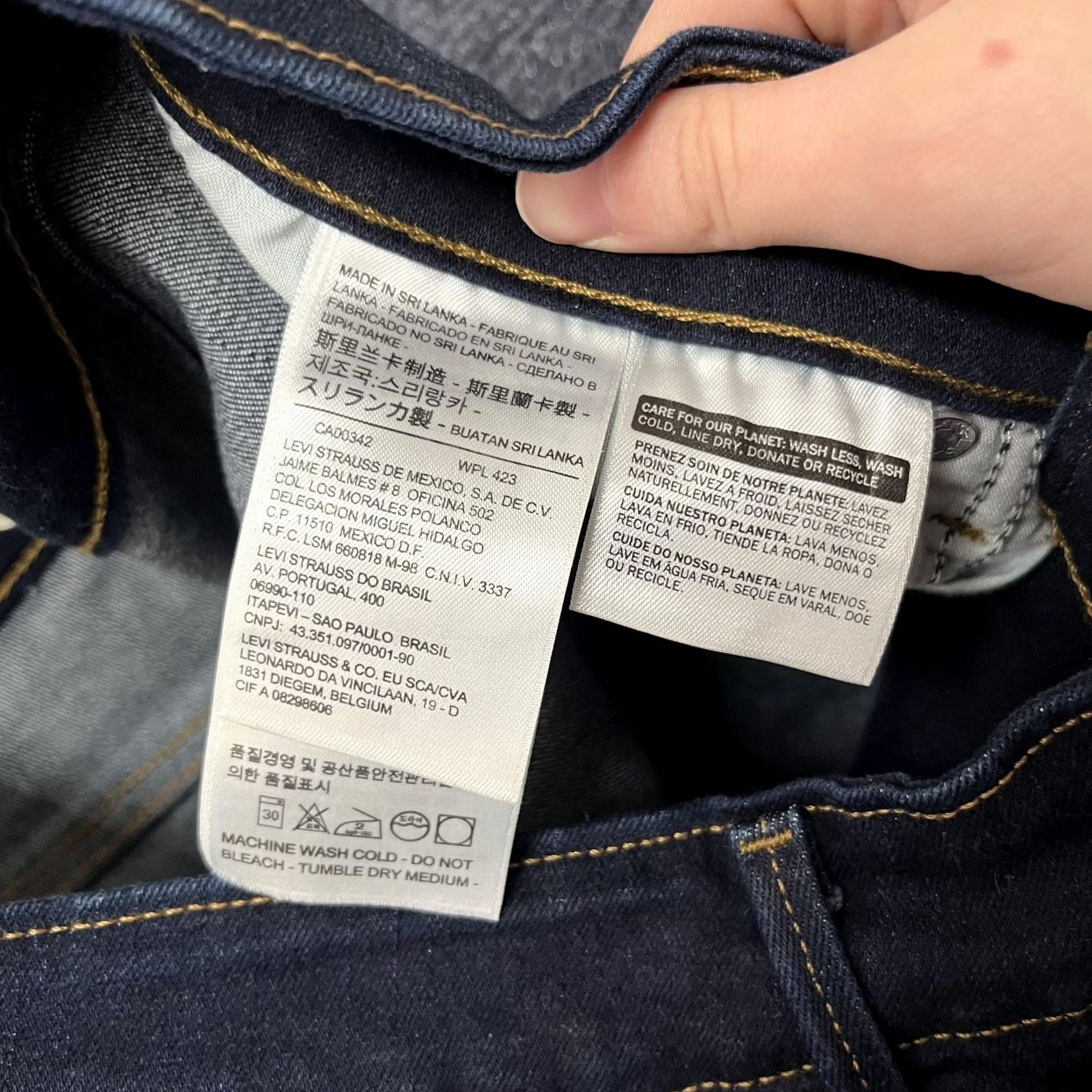 Levi's Levis Mid Rise Skinny Jeans Womens 6 Dark Wash Blue Denim Slim Pants Casual Size 28" / US 6 / IT 42 - 6 Thumbnail