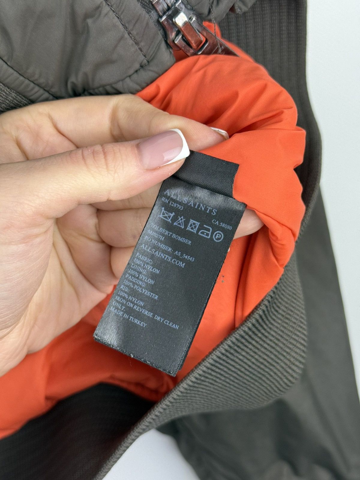 Allsaints Allsaints Tolbert Men’s Nylon MA-1 Style Bomber Jacket Size US L / EU 52-54 / 3 - 12 Thumbnail