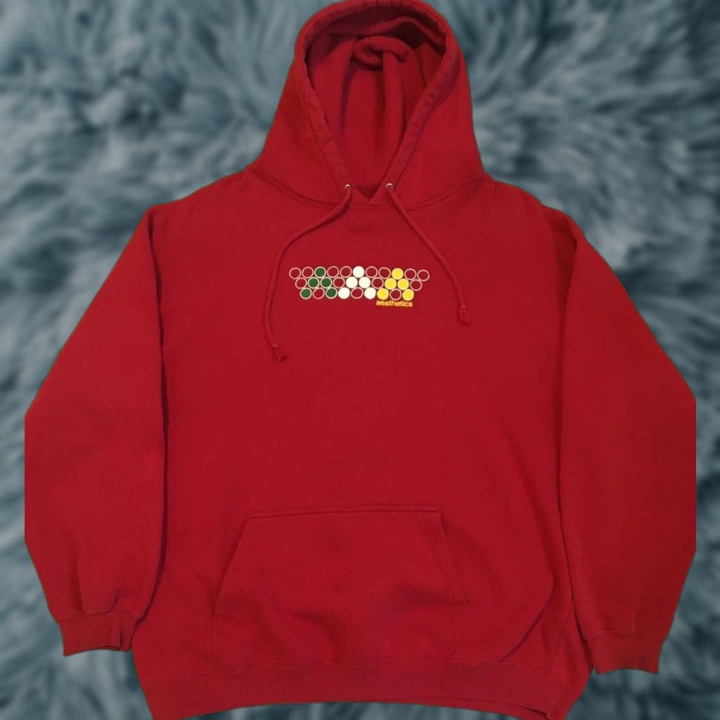 Alien Workshop Vtg Aesthetics Skateboards Hoodie XL Habitat Zoo York Menace Men XL Red 90s Y2K Skateboarder Punk Grunge Vintage Pullover Sweatshirt Shirt Mens Size US XL / EU 56 / 4 - 1 Thumbnail