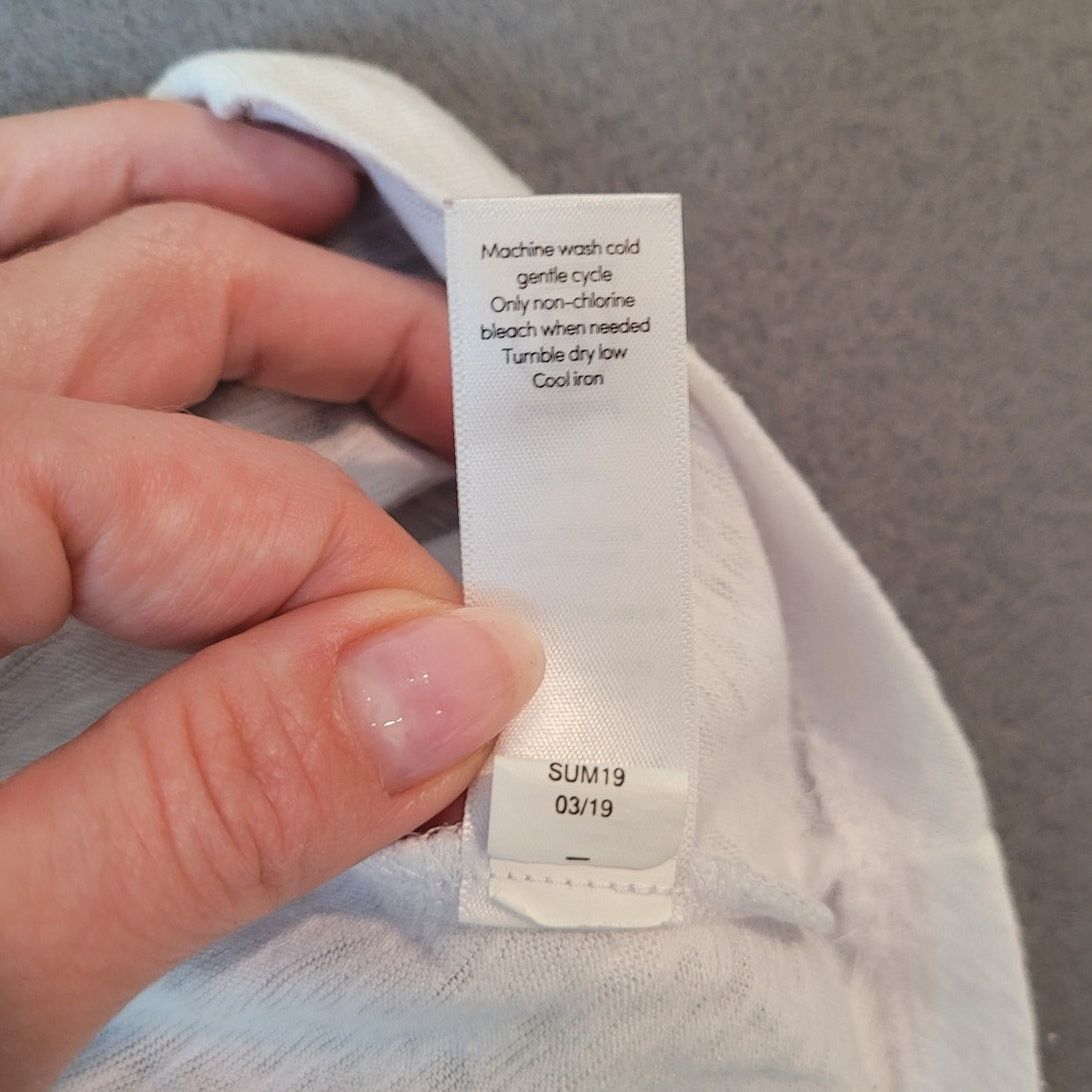 Athleta Athleta Breezy High Neck Racerback Tank White XS Tech Size XS / US 0-2 / IT 36-38 - 7 Thumbnail