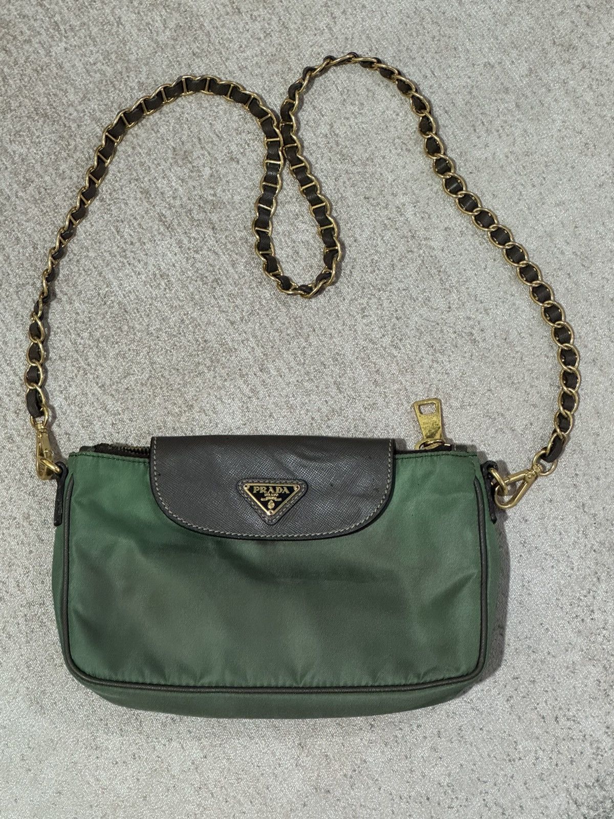 Prada Prada shoulder beg nylon green Size ONE SIZE - 1 Thumbnail