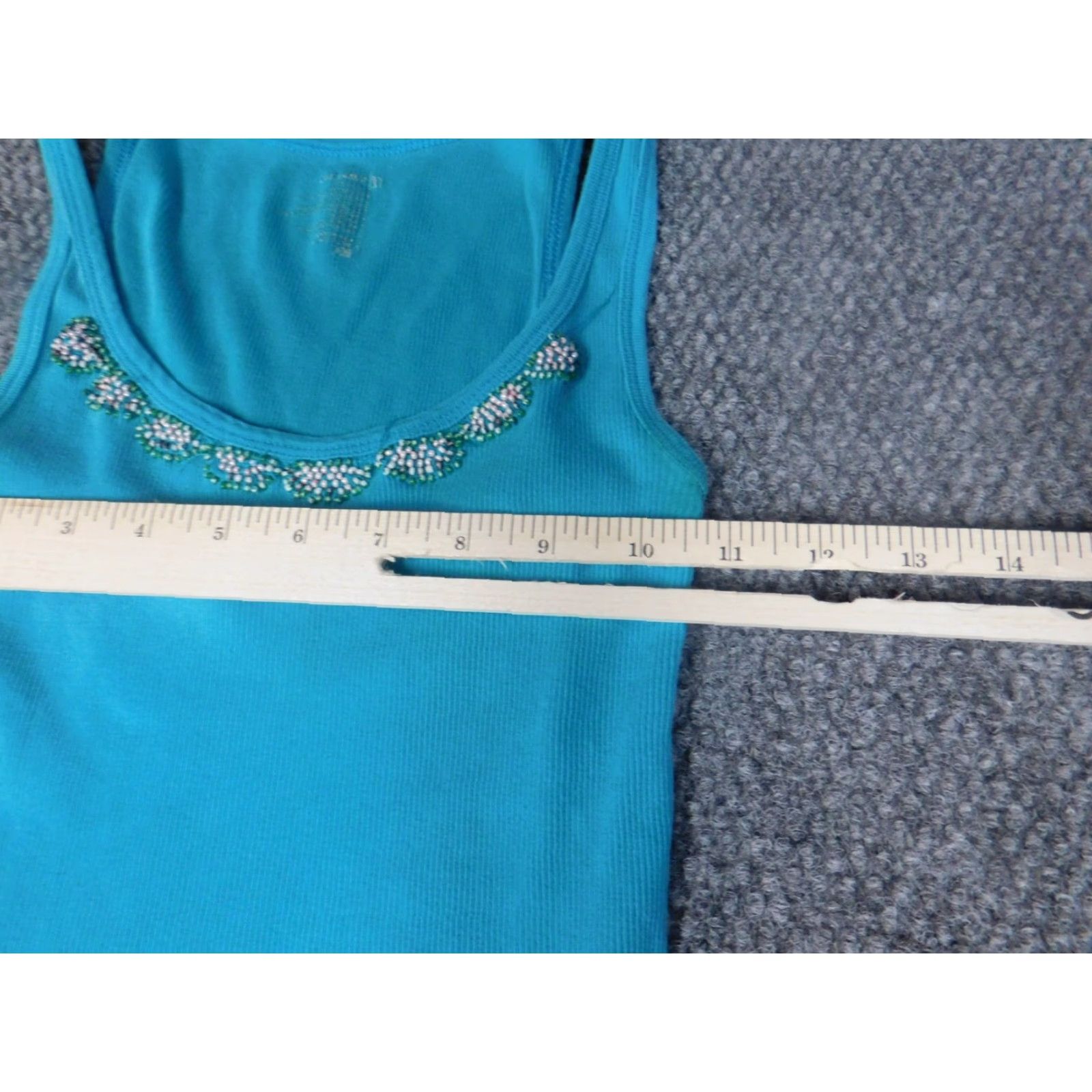 Old Navy Old Navy Womens Shirt Tank M Blue Casual Sleeveless Crew Neck Pullover Cotton Basic, Regular, Stretch Size M / US 6-8 / IT 42-44 - 6 Thumbnail