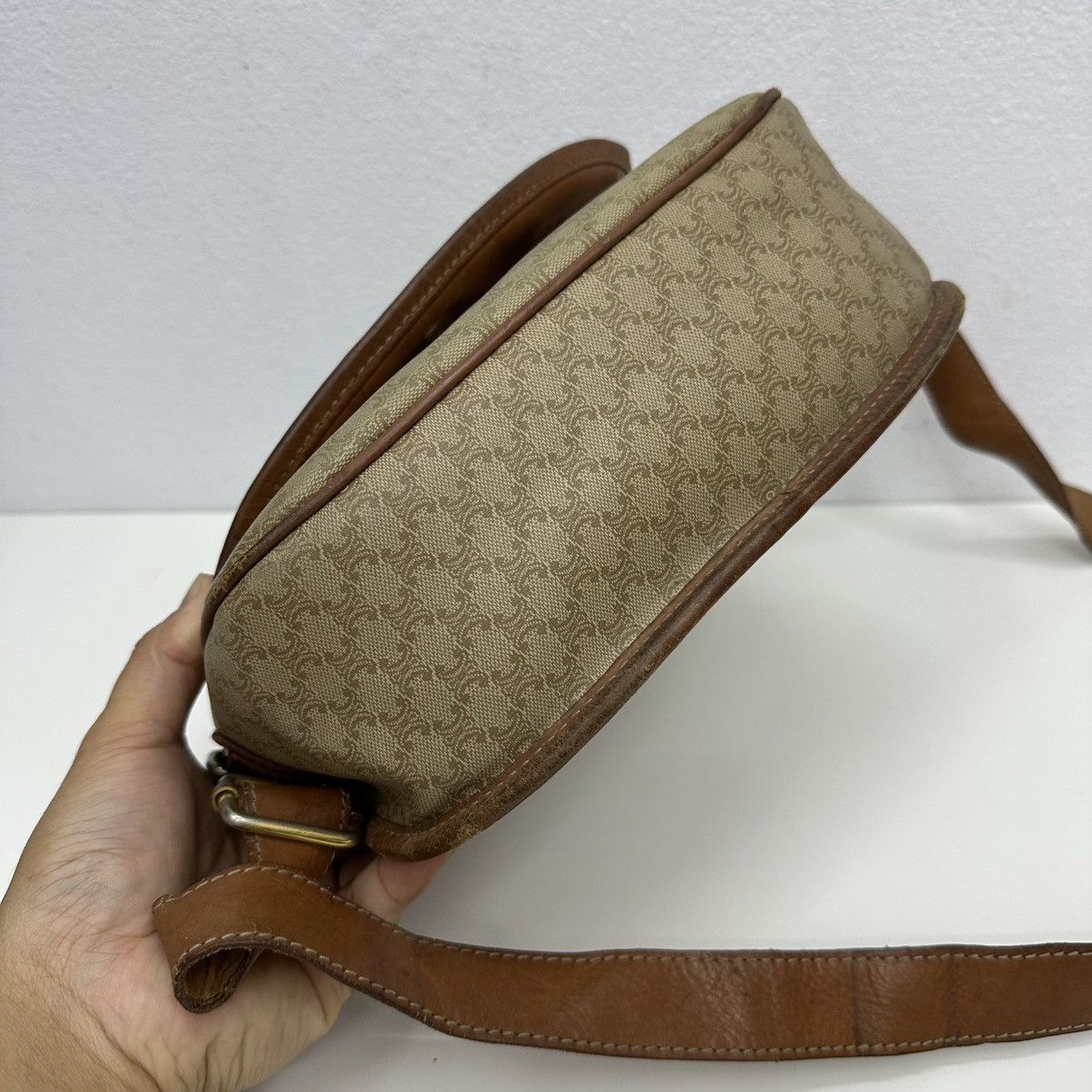 Celine ‼️YES‼️ AUTHENTIC CELINE MACADAM SHOULDER SHOULDER BAG Size ONE SIZE - 10 Thumbnail