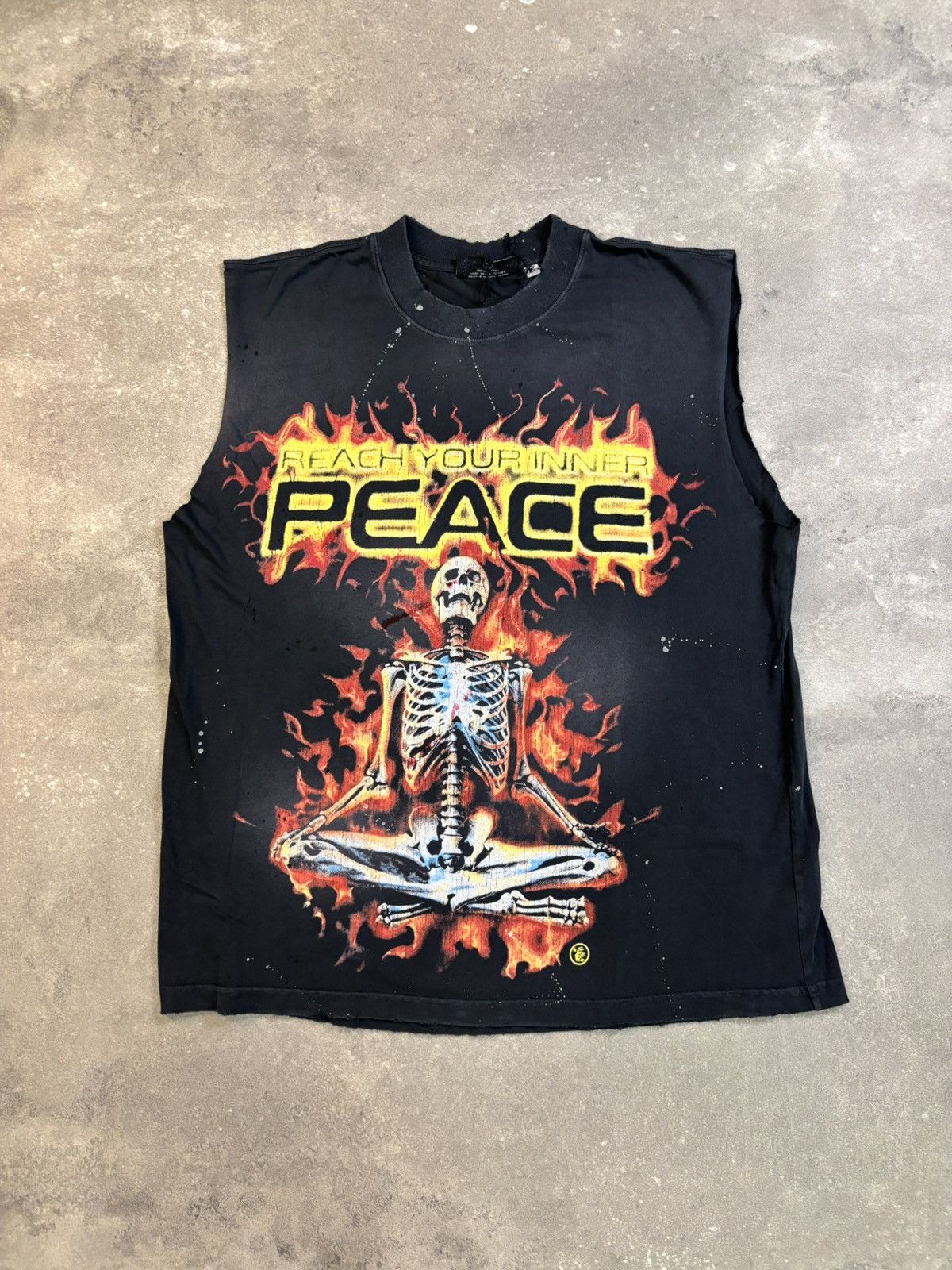 HELLSTAR Hellstar Inner Peace Skeleton Sleeveless T-Shirt, Black Size US S / EU 44-46 / 1 - 1 Thumbnail