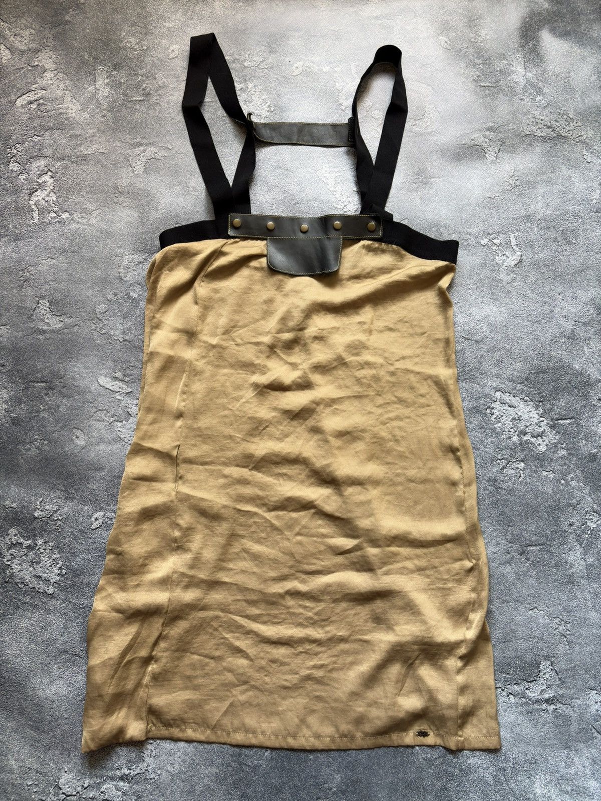 Cop Copine Vintage 00s Cop Copine Y2K Leather Trim Harness Dress Size M / US 6-8 / IT 42-44 - 1 Thumbnail