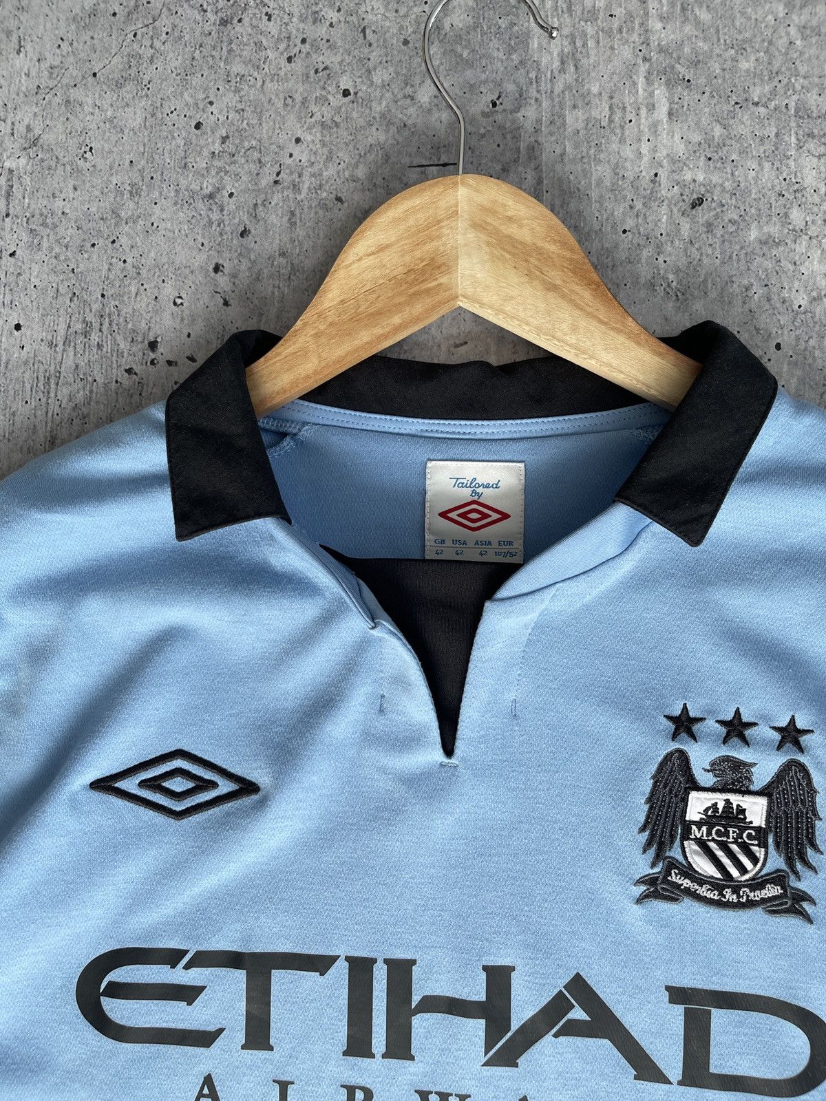 Umbro Umbro De Jong Manchester City 2012/2013 Authentic Jersey Size US M / EU 48-50 / 2 - 2 Thumbnail