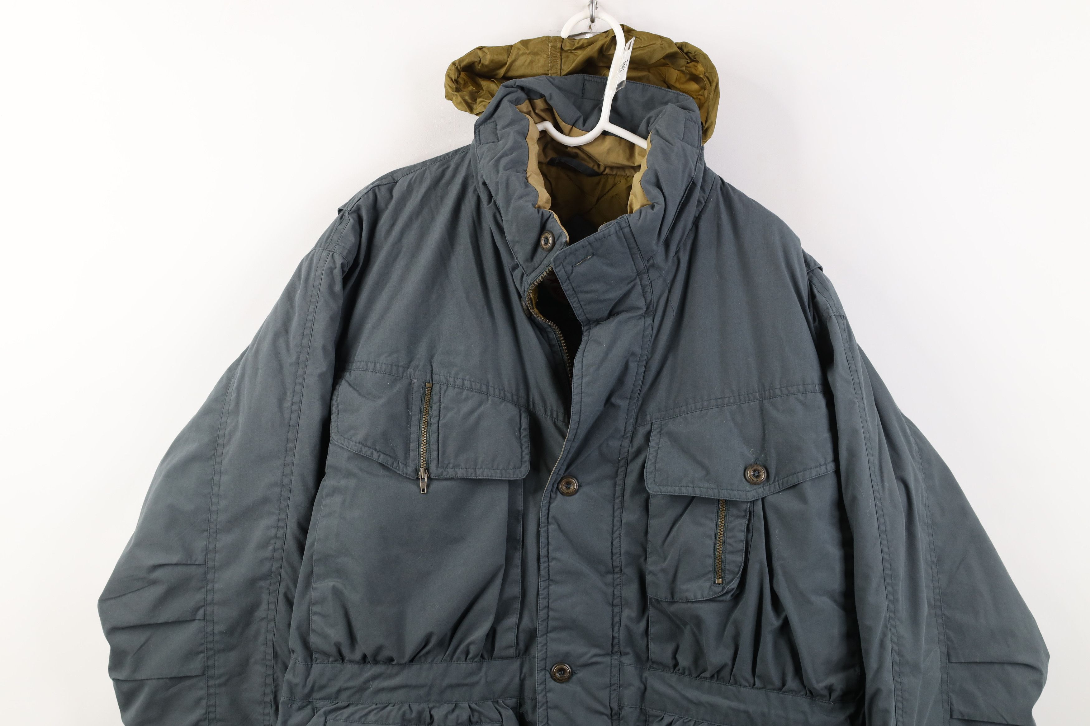 Vintage Vintage 90s Streetwear Hooded Puffer Parka Jacket Green Size US L / EU 52-54 / 3 - 2 Thumbnail
