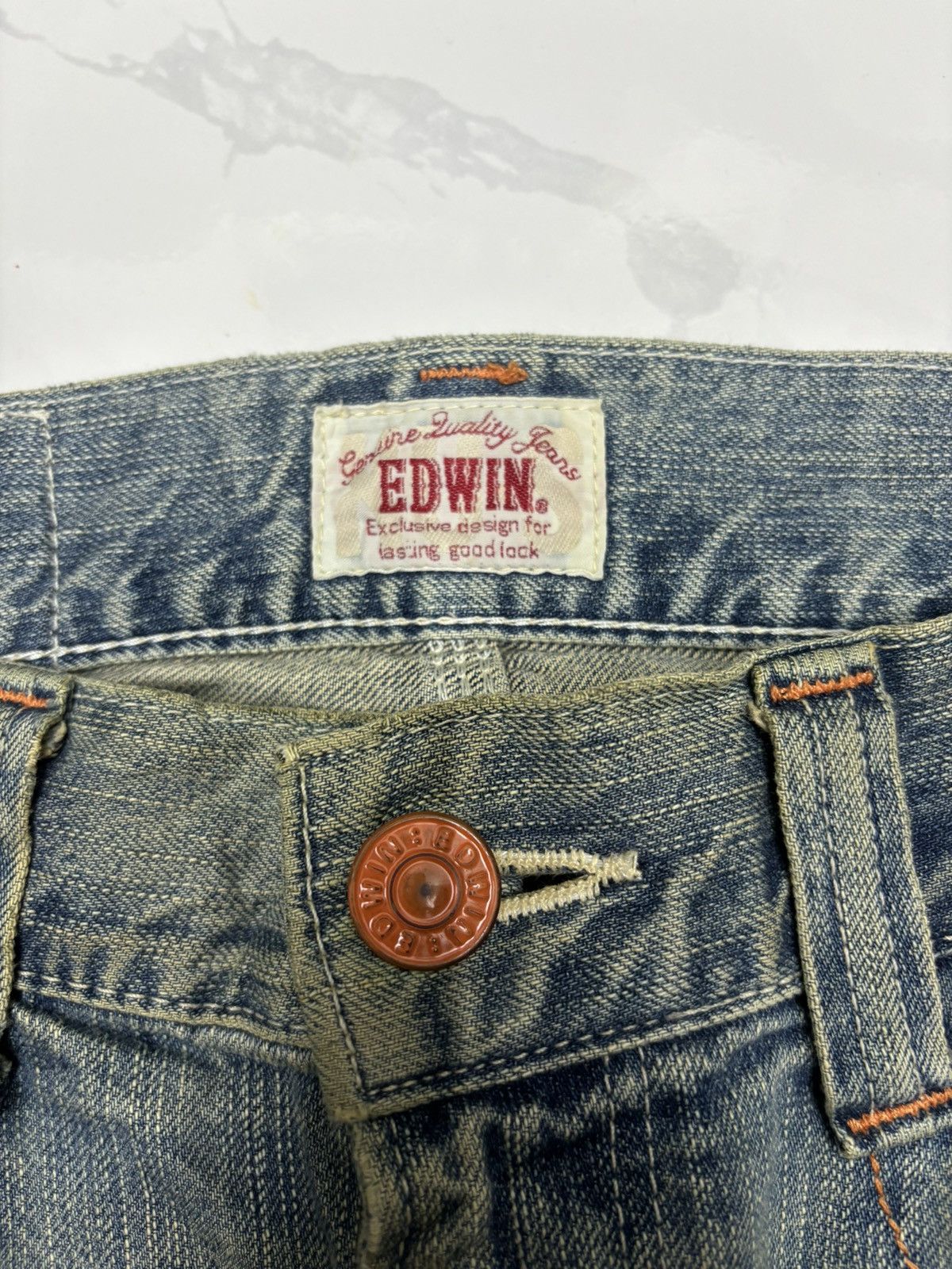 Kapital 🔥Edwin Xvs Rusty Distressed Denim Jeans Size US 33 - 9 Thumbnail