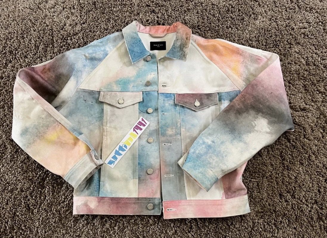 Fear of God Fear of God's Summer 2018 "Clouds" Drop Denim Jacket M 69 Size US M / EU 48-50 / 2 - 1 Thumbnail