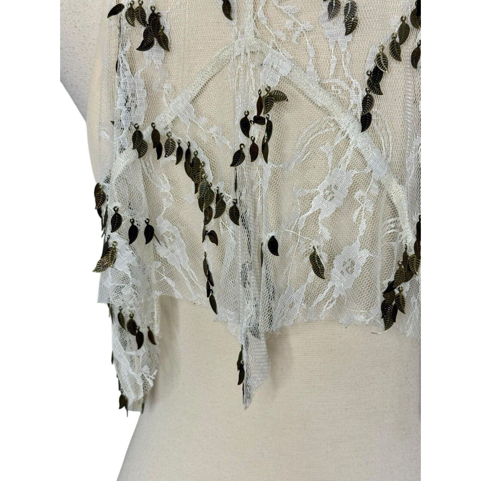Other ARROGANT CAT Lace Charm Gold Embellished Club Vest Size XS/S Size S / US 4 / IT 40 - 7 Thumbnail