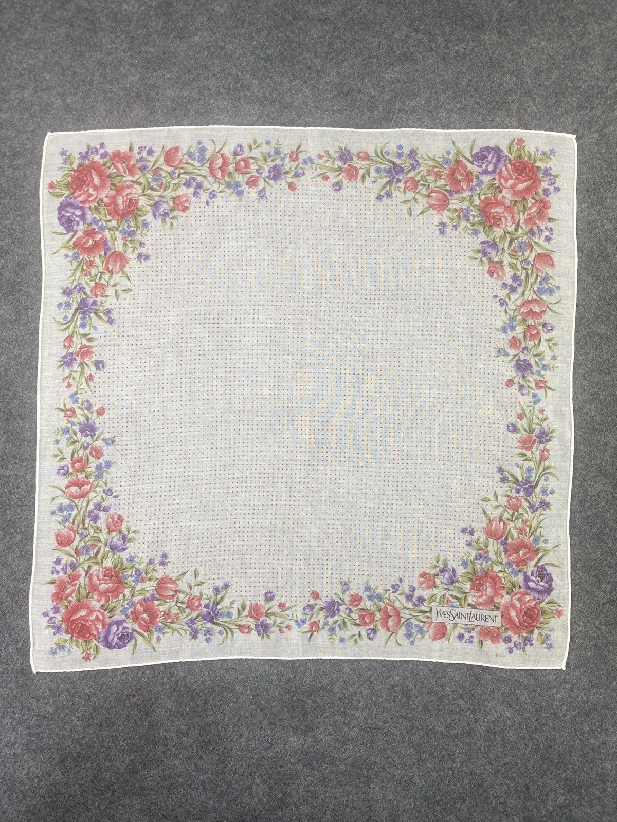 Vintage × Yves Saint Laurent Yves Saint Laurent Handkerchief / Bandana / Neckerchief-B086 Size ONE SIZE - 3 Thumbnail