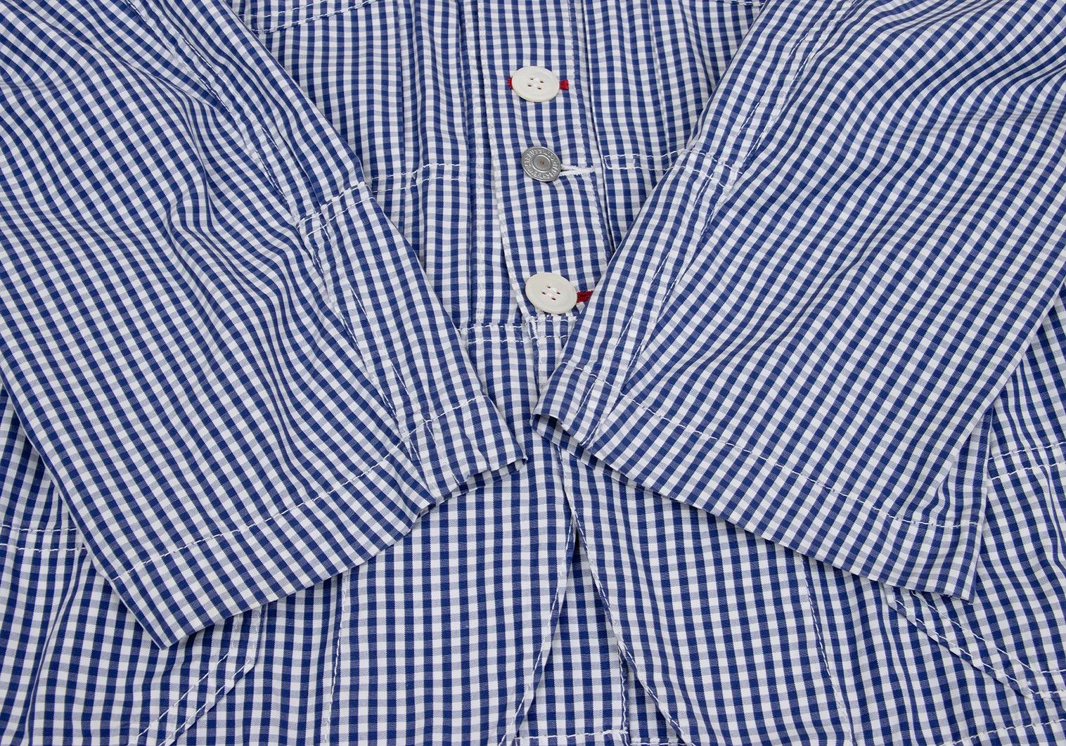 Junya Watanabe Double Button Check Shirt Jacket in Blue and White, Size S Size US S / EU 44-46 / 1 - 9 Thumbnail