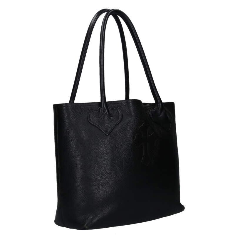 Chrome Hearts Fs Tote Leather Tote Bag Cross Patch, Men's