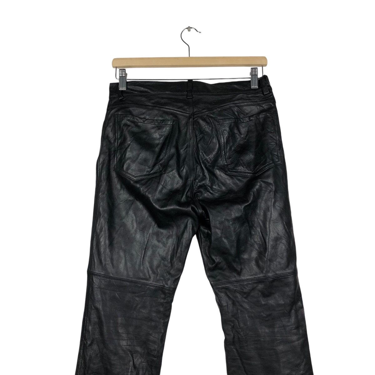 Genuine Leather 📌Vintage Genuine Leather Pants Biker Agnes B. Size US 30 / EU 46 - 10 Thumbnail