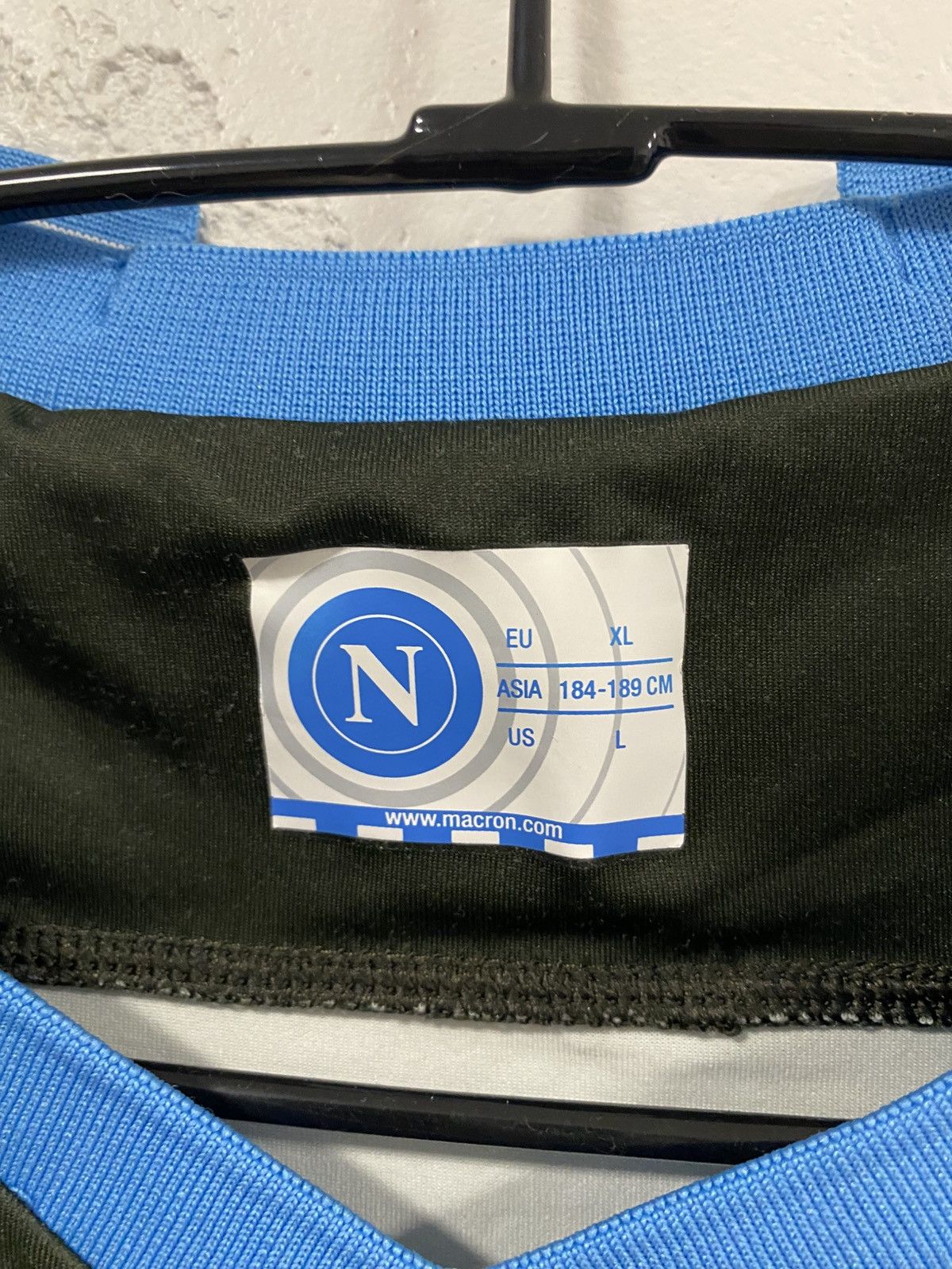 Macron Napoli Macron SSC 2013 2014 European Away Jersey Size:L Size US L / EU 52-54 / 3 - 3 Thumbnail