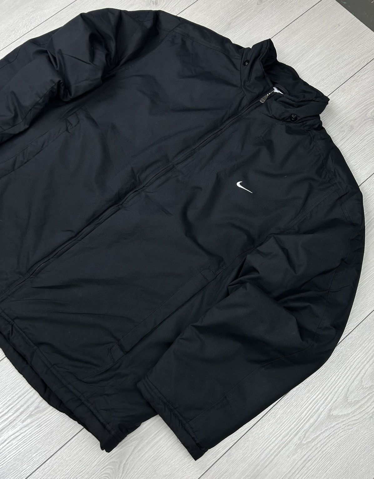Nike × Vintage Nike Vintage Black Y2k Jacket size XL big logo Size US XL / EU 56 / 4 - 3 Thumbnail