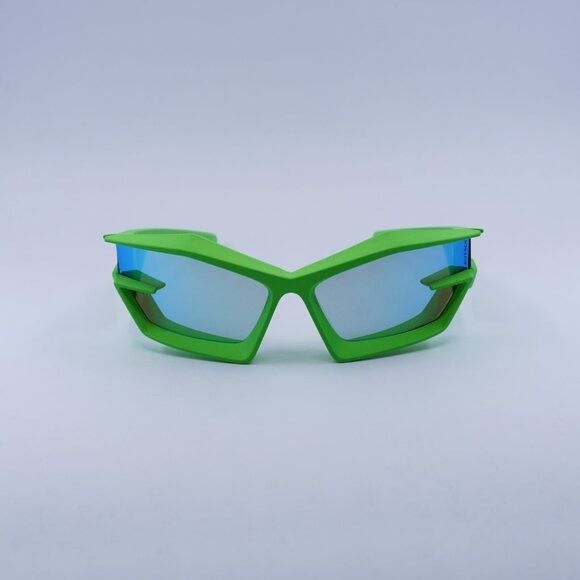 Givenchy Givenchy GV40049U 94C Sunglasses Green Geometric Frame, Blue Size ONE SIZE - 2 Thumbnail