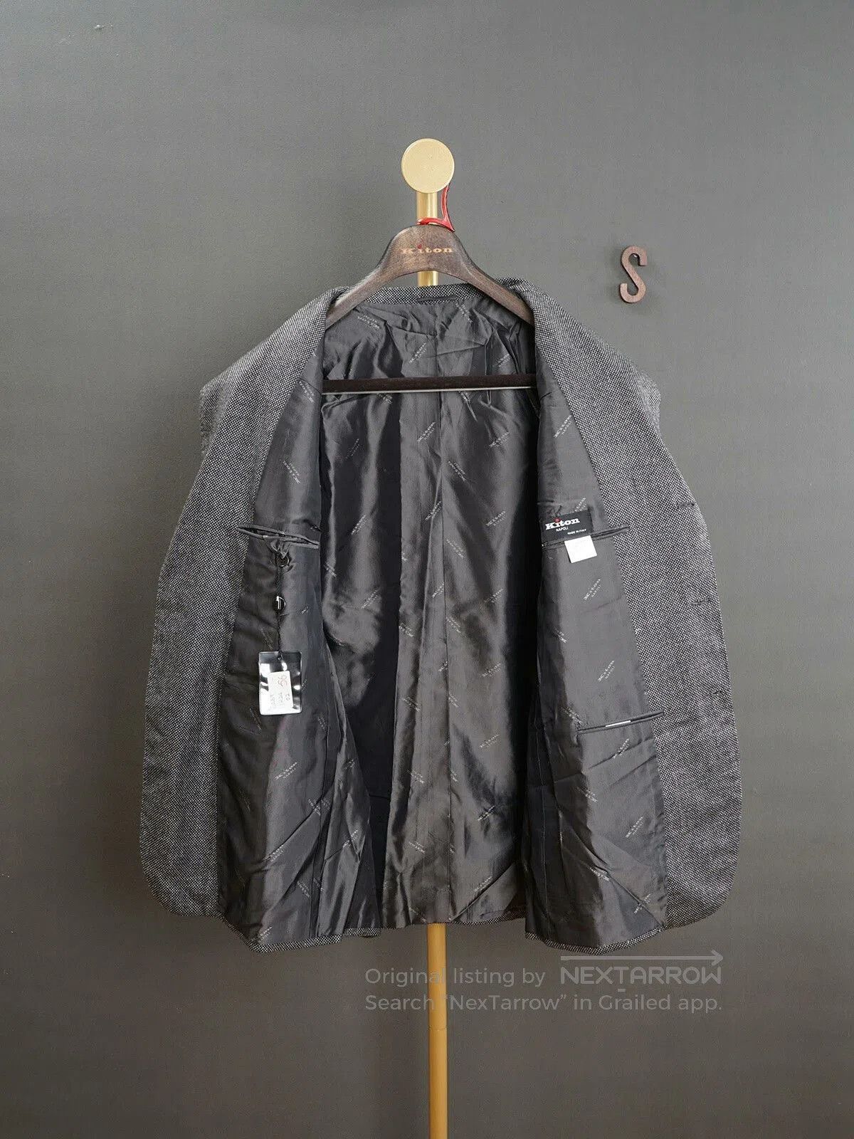 Kiton Gray Cashmere Suit Jacket by Kiton. Size US L / EU 52-54 / 3 - 4 Thumbnail