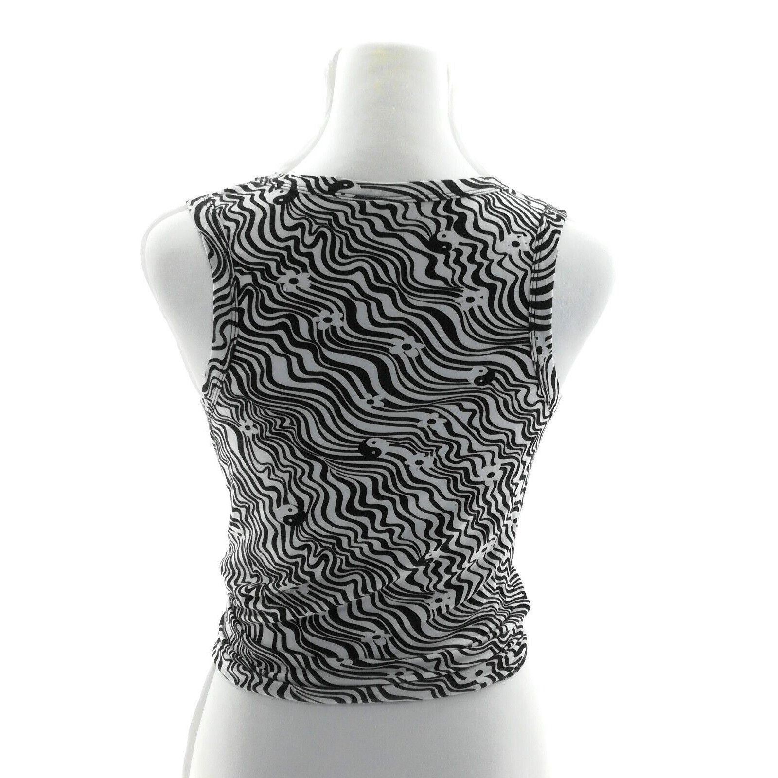 Other Self Esteem Black & White Sleeveless Tie Front Top - Size XL Size XL / US 12-14 / IT 48-50 - 3 Thumbnail